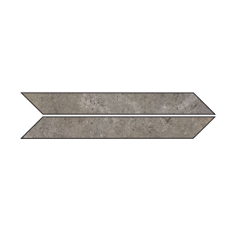 Carrelage chevron pierre gris foncé 7,5 x 60 cm Signature Stone Dark 0,46 m²