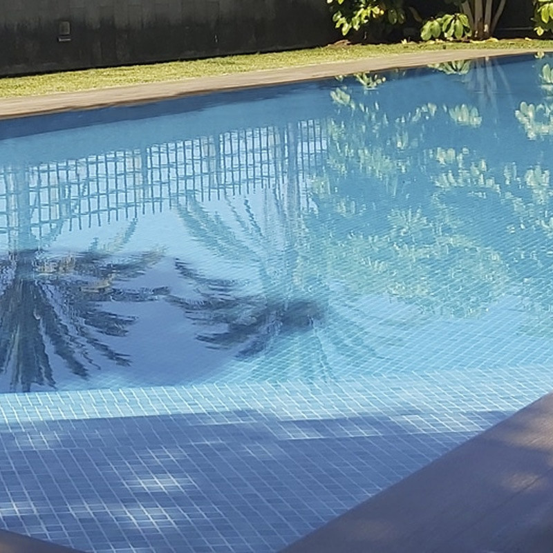 Émaux de verre mosaïque piscine bleu 2,5 x 2,5 cm PS-51 2 m²