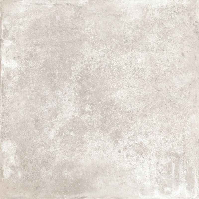 Carrelage imitation terre cuite gris clair 80 x 80 cm VIGNIONI HVG10 BIANCO 1,28 m²