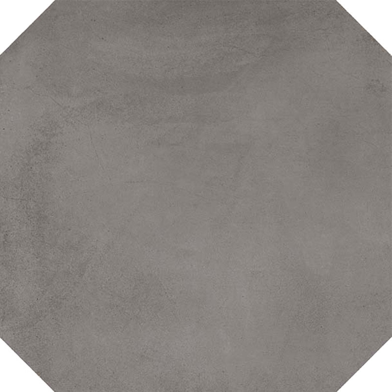 Carrelage cabochon octogonal gris foncé 20 x 20 cm COLTON GRAFITO