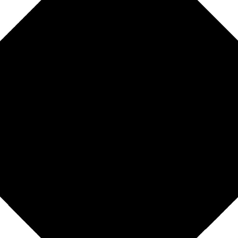 Carrelage octogonal (pour cabochon) blanc 31,6 x 31,6 cm MONOCOLOR NEGRO 0,95 m²