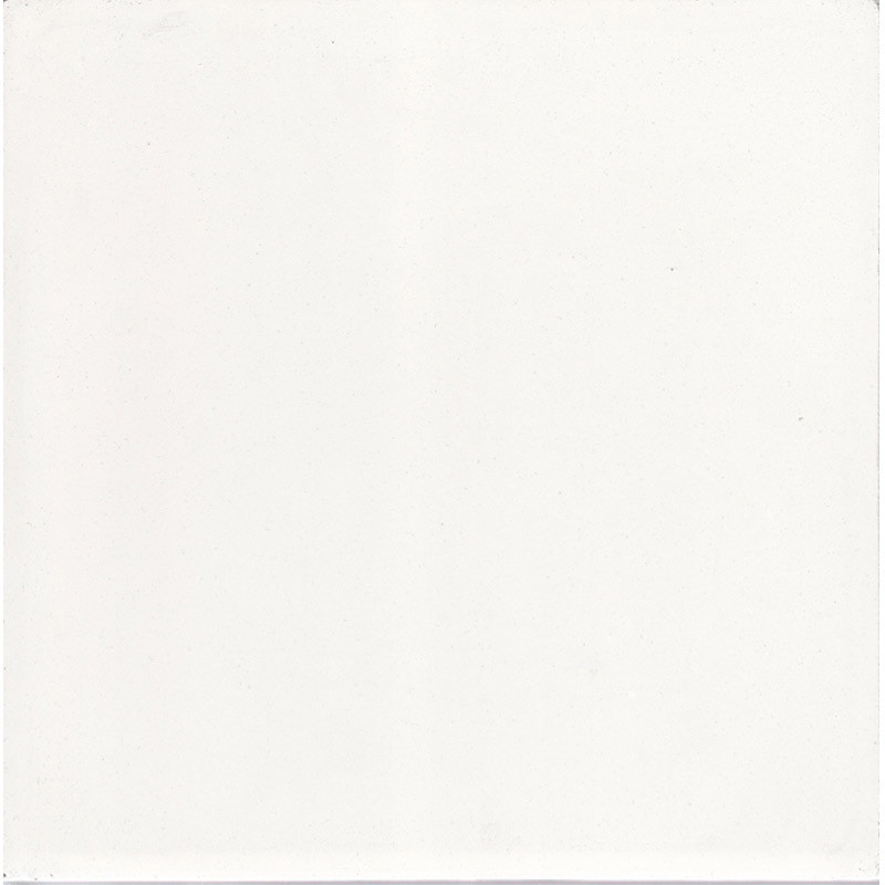 Carreau ciment véritable artisanal blanc uni 20 x 20 x 1,6 cm