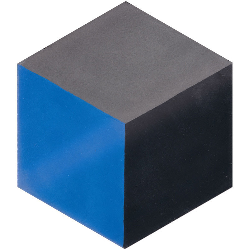 Carreau de ciment véritable artisanal hexagonal bleu et gris 20 x 20 x 1,6 cm Caroline