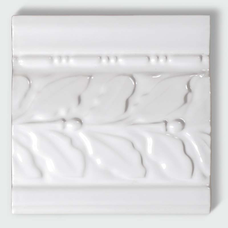 Motif carrelage Metro feuille de chêne Blanc 15 x 15 cm (1 pièce)