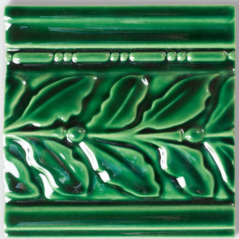 Motif carrelage Metro feuille de chêne Vert Lutèce 15 x 15 cm (1 pièce)