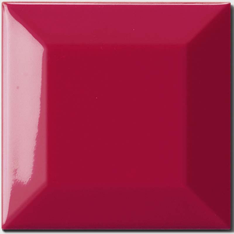 Carrelage Métro Rouge Vif brillant 7,5 x 7,5 cm (1 pièce)
