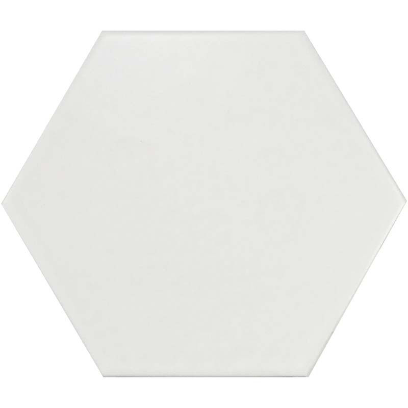 Carrelage hexagonal blanc 17 x 20 cm Hexatile Blanco Mate