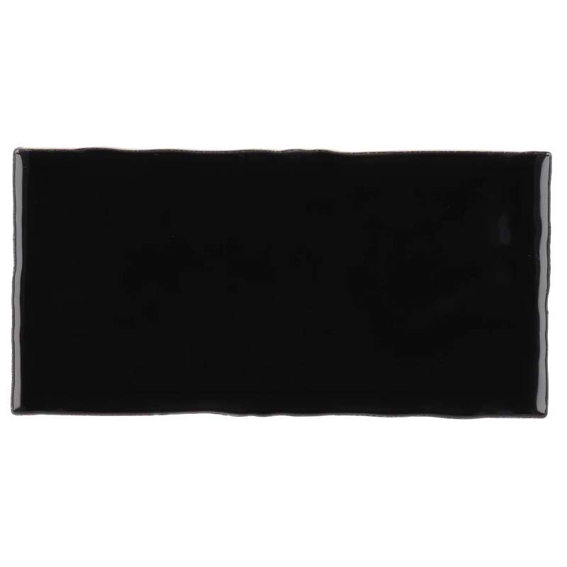 Carrelage imitation Bejmat noir 7,5 x 15 cm Masia Negro 0,5 m²