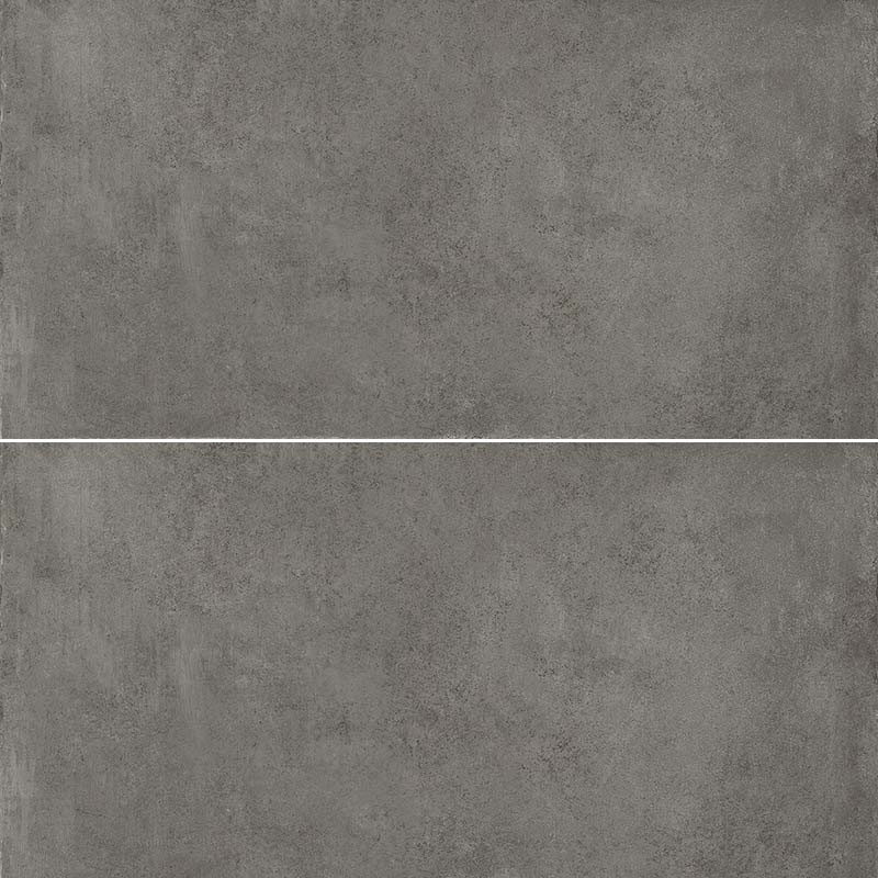 Carrelage imitation béton gris foncé 60 x 120 cm BOSTON ASH RECTIFIÉ