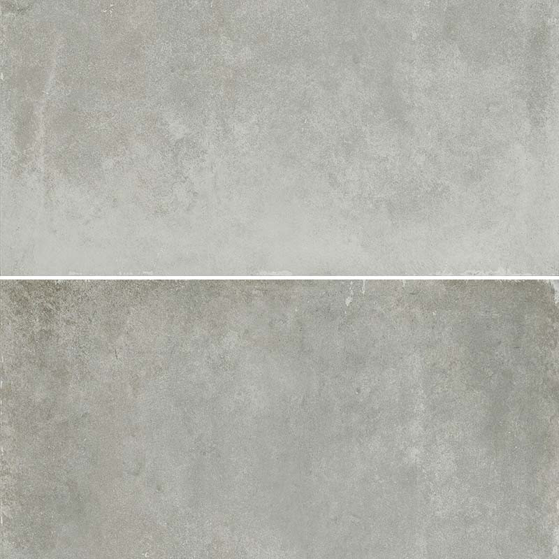 Carrelage imitation béton gris foncé 20 x 60 cm GORDES PLOMB