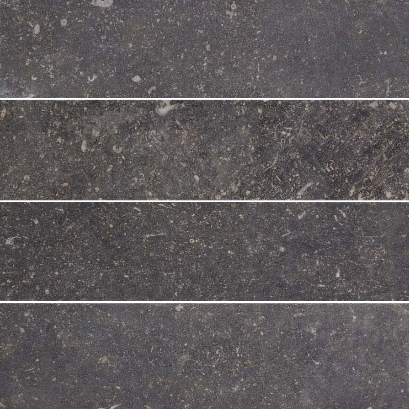 Carrelage effet pierre noir 10 x 40 cm Di Pietra Ardenne Nero