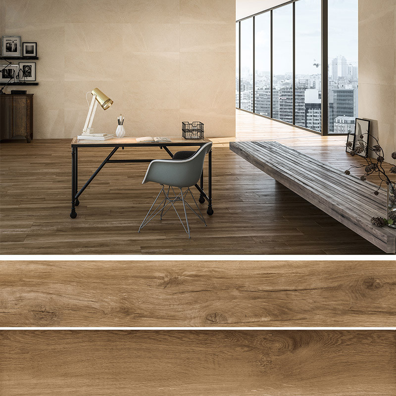 Carrelage imitation bois marron 20 x 120 cm MUST ETERNAL TEKA 1,68 m²