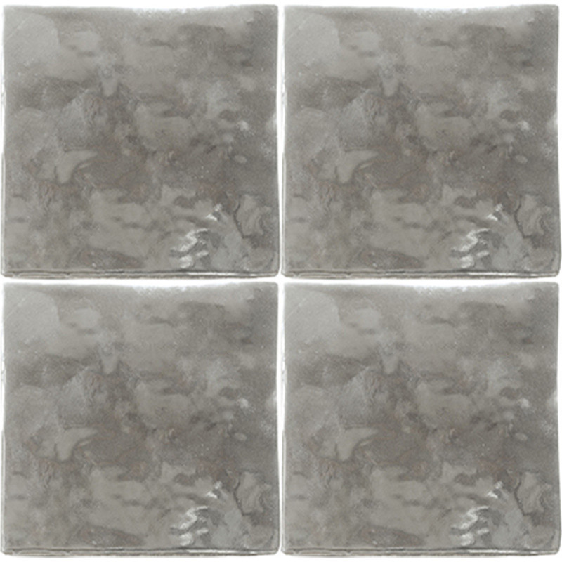 Carrelage imitation zellige gris clair 10 x 10 cm ZELIGE SPECIAL PLATA (1 pièce)